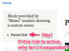 Hey! If this link is active, why isn't it expanded?