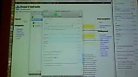 Blurry photo of presentation slides from BDUG presentation